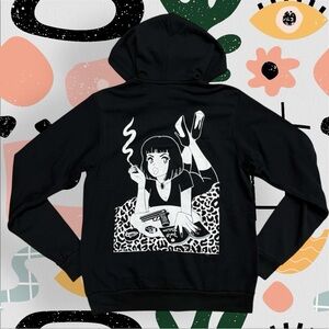 NWT✨ | The Cosmic Exchange | Pulp Fiction Mia Wallace Cartoon Graphic Hoodie